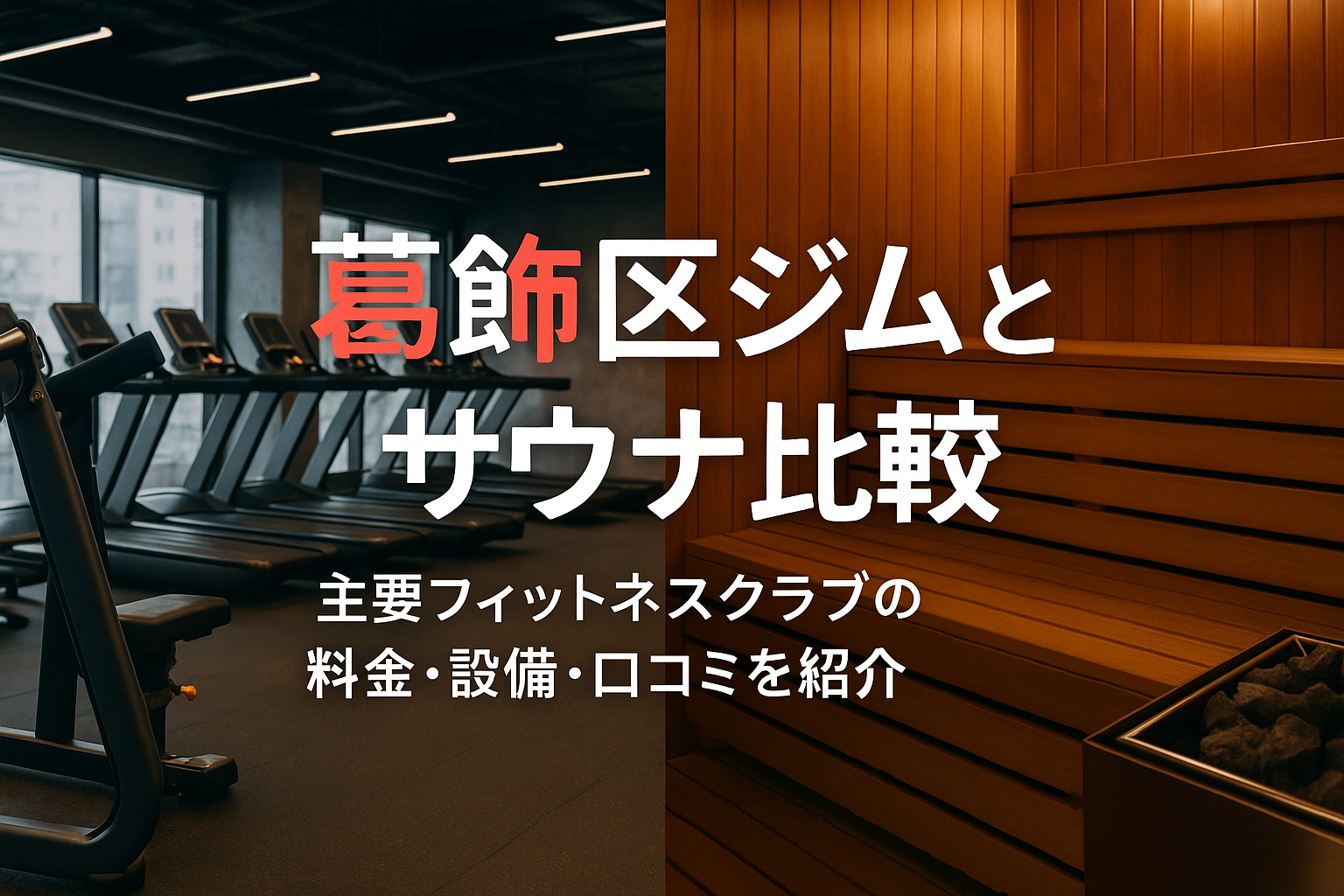 葛飾区でジムとサウナ付き施設を徹底比較｜主要フィットネスクラブ料金・設備・口コミ一覧